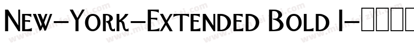 New-York-Extended Bold I字体转换